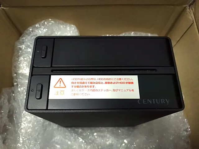 CENTURY CRTS35EU3RS6G(4.0TB) の実機