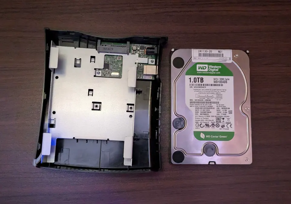 BUFFALO HD-CB1.0TU2（1.0TB） の実機