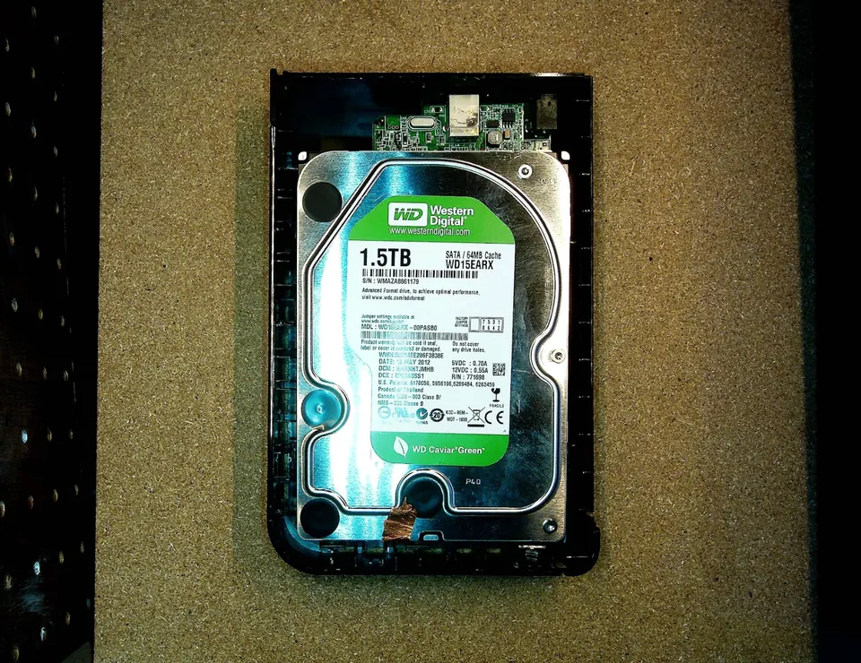 BUFFALO HD-LB1.5TU2（1.0TB） の実機