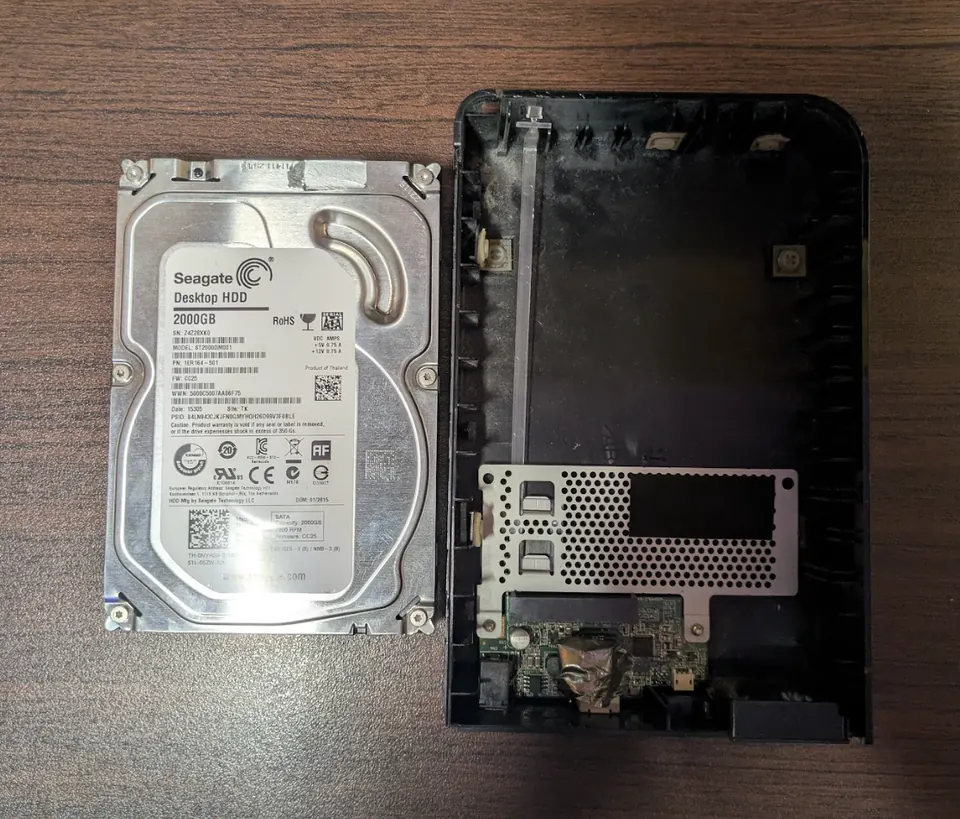 BUFFALO HD-LB2.0TU3-BKC（2.0TB） の実機