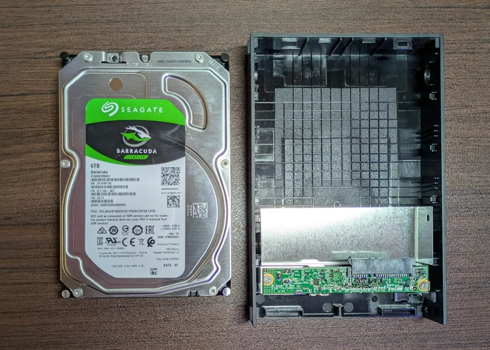 BUFFALO HD-LE6U3-BB（5.0TB） の実機