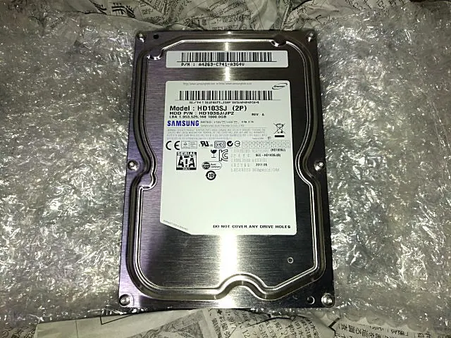 お預かりした SAMSUNG HD103SJ(1.0TB) の実機