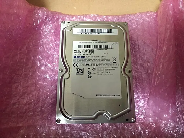 お預かりした SAMSUNG HD154UI(1.5TB) の実機