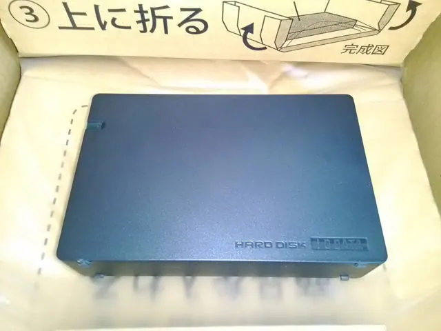 お預かりした I-O DATA HDC-AE2.0K(2.0TB) の実機