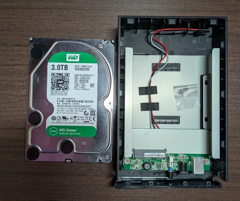 I-O DATA HDC-LA3.0（3.0TB） の実機