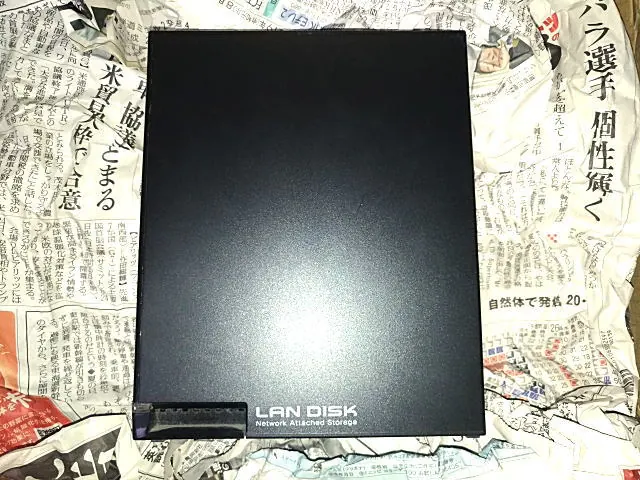 お預かりした I-O DATA HDL-A2.0S(2.0TB) の実機