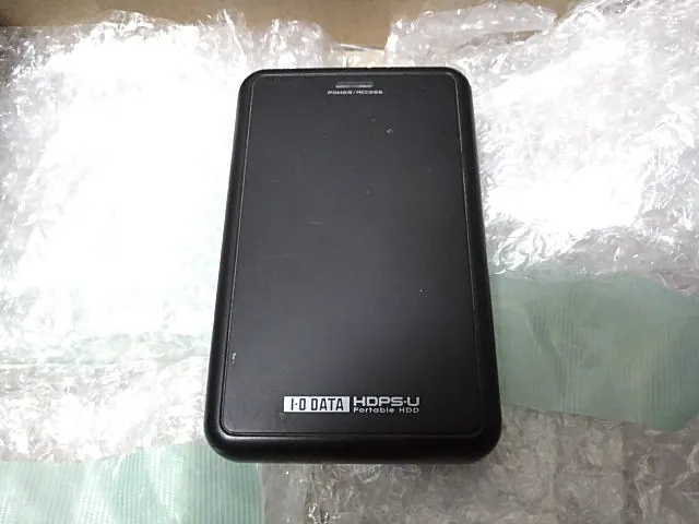 お預かりした I-O DATA HDPS-U320(K)(320GB) の実機